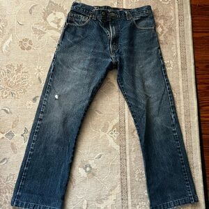 Levi's Dark Blue Straight Jeans